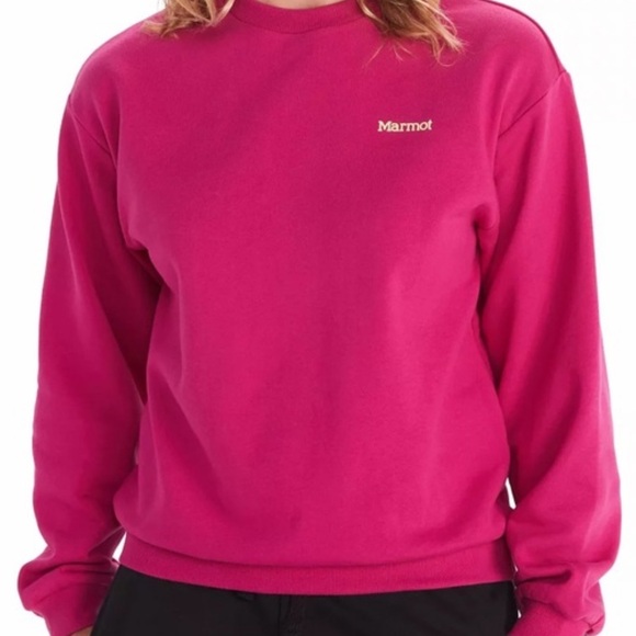Marmot Pink Sweatshirt - Picture 1 of 3